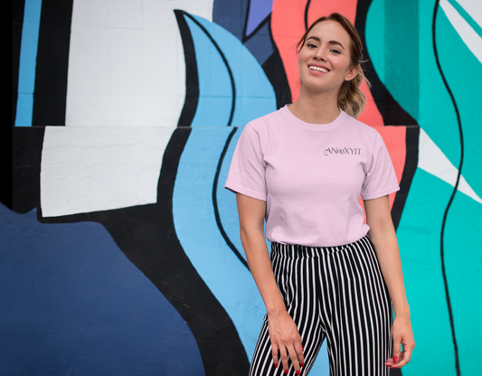 Basic Shirt Damen Rosa